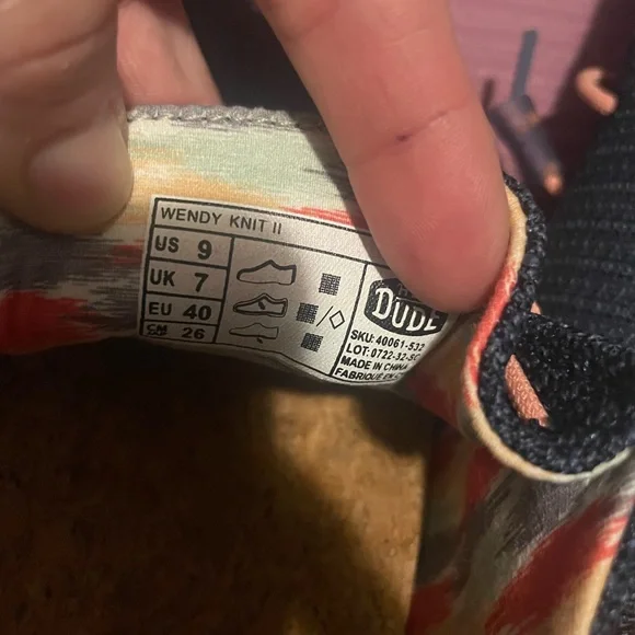 Women’s Size 9 Wendy Knit 2 HEY DUDE slip on shoes - Picture 6 of 7